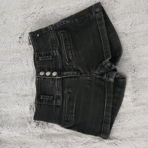 Women's Tinseltown Black Buttons Shorts Jeans Size 0